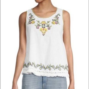 Embroidered cotton top- Max Studio